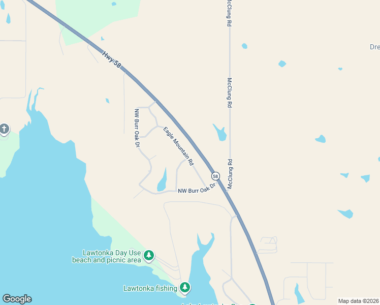 map of restaurants, bars, coffee shops, grocery stores, and more near 16 Eagle Mountain Road in Lawton