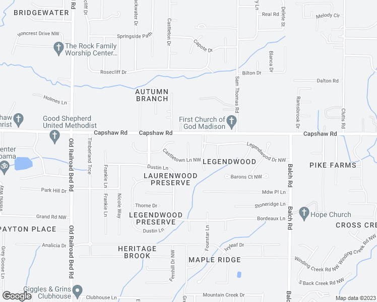 map of restaurants, bars, coffee shops, grocery stores, and more near Woodgrove Drive in Madison