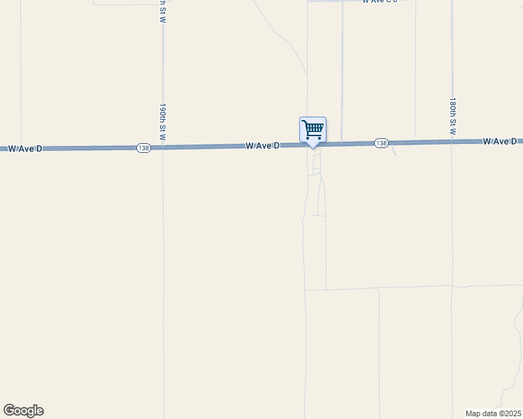 map of restaurants, bars, coffee shops, grocery stores, and more near 185th Street West in Del Sur