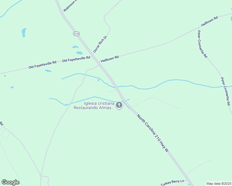 map of restaurants, bars, coffee shops, grocery stores, and more near 2395 North Carolina 210 in Garland