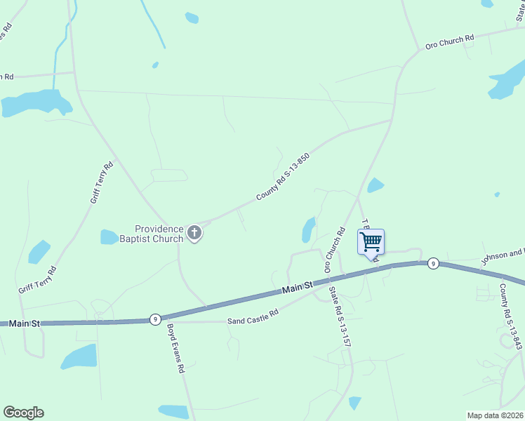 map of restaurants, bars, coffee shops, grocery stores, and more near 517 County Road S-13-850 in Pageland