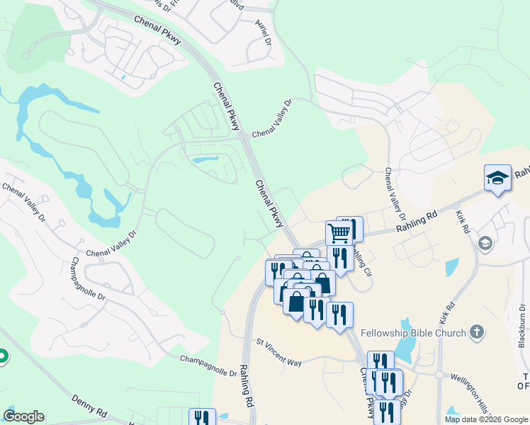 map of restaurants, bars, coffee shops, grocery stores, and more near in Little Rock