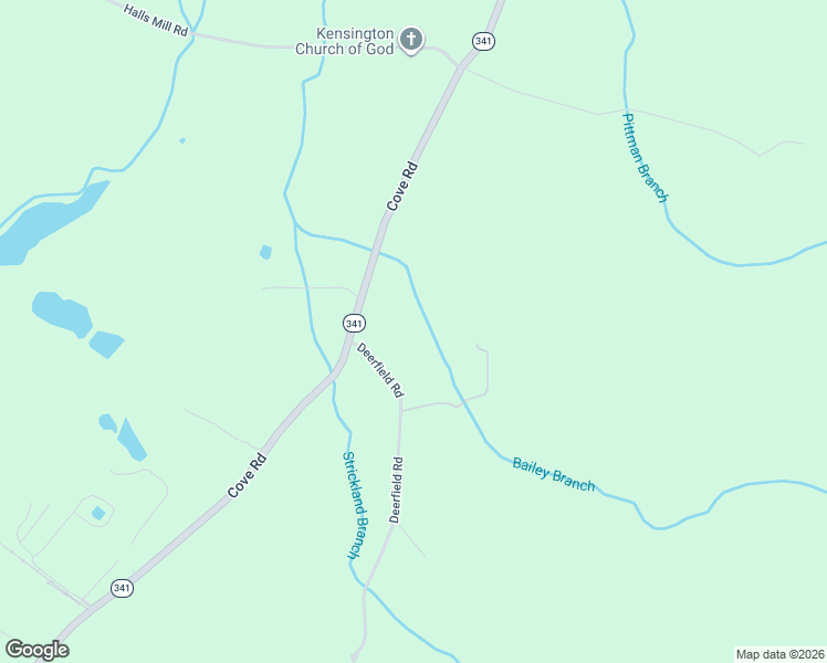 map of restaurants, bars, coffee shops, grocery stores, and more near 8927 Deerfield Road in Chickamauga