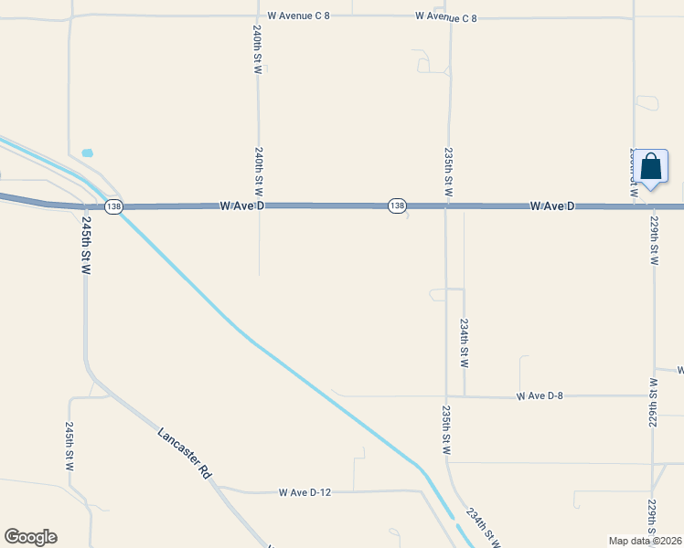 map of restaurants, bars, coffee shops, grocery stores, and more near 23802 West Avenue D in Lancaster
