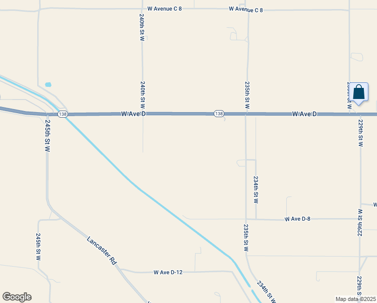 map of restaurants, bars, coffee shops, grocery stores, and more near 240th Street East in Los Angeles County