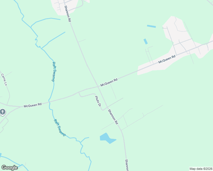 map of restaurants, bars, coffee shops, grocery stores, and more near 1175 McQueen Road in Shannon