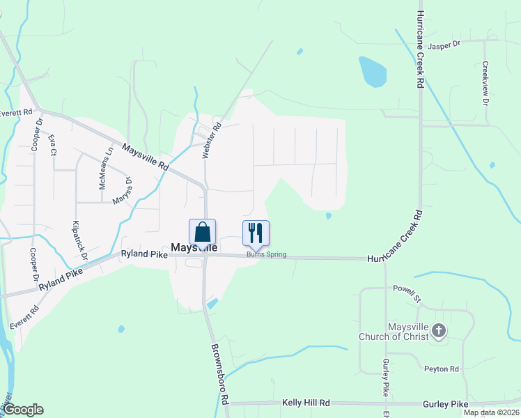 map of restaurants, bars, coffee shops, grocery stores, and more near 207 Grasslands Road in Huntsville