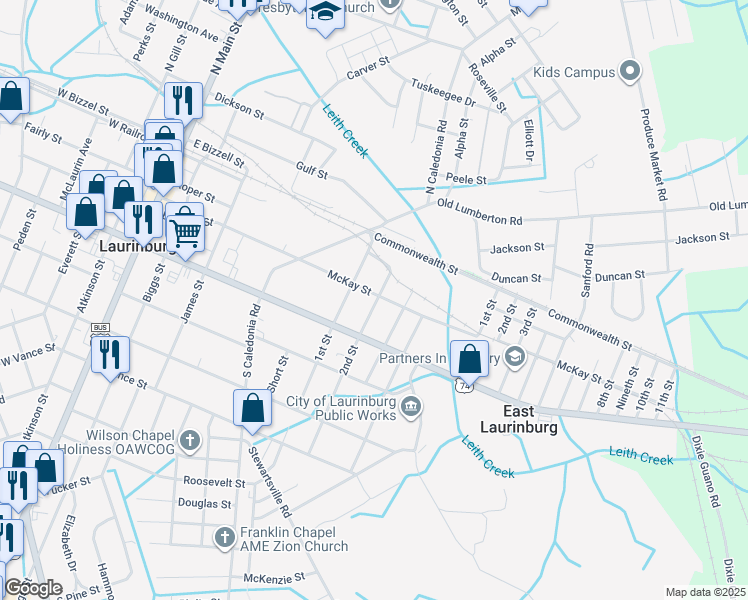201 2nd Street, Laurinburg NC Walk Score
