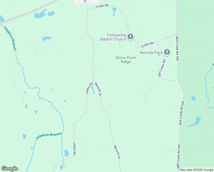 map of restaurants, bars, coffee shops, grocery stores, and more near 2109 Landfill Road in Rocky Face