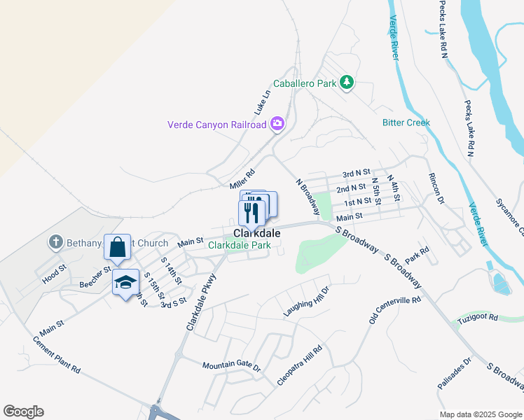 map of restaurants, bars, coffee shops, grocery stores, and more near Lake Mary Road in Flagstaff