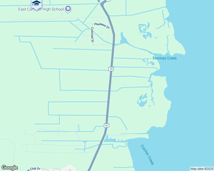 map of restaurants, bars, coffee shops, grocery stores, and more near 3009 U.S. 70 in Beaufort