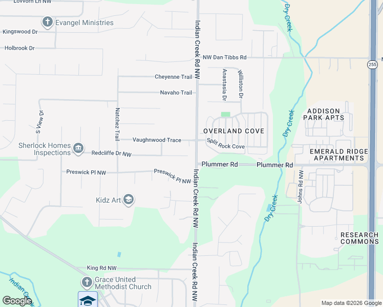 map of restaurants, bars, coffee shops, grocery stores, and more near 100 Vaughnwood Trace in Huntsville