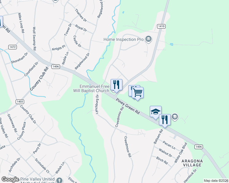 map of restaurants, bars, coffee shops, grocery stores, and more near 1684 Halltown Road in Jacksonville