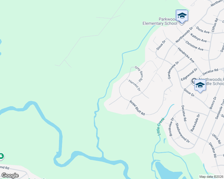 map of restaurants, bars, coffee shops, grocery stores, and more near 254 Royal Bluff Road in Jacksonville