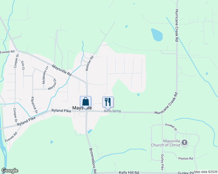 map of restaurants, bars, coffee shops, grocery stores, and more near 216 Grasslands Road in Huntsville
