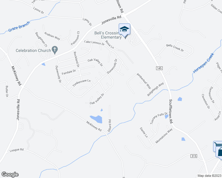 map of restaurants, bars, coffee shops, grocery stores, and more near 401 Oak Valley Drive in Simpsonville