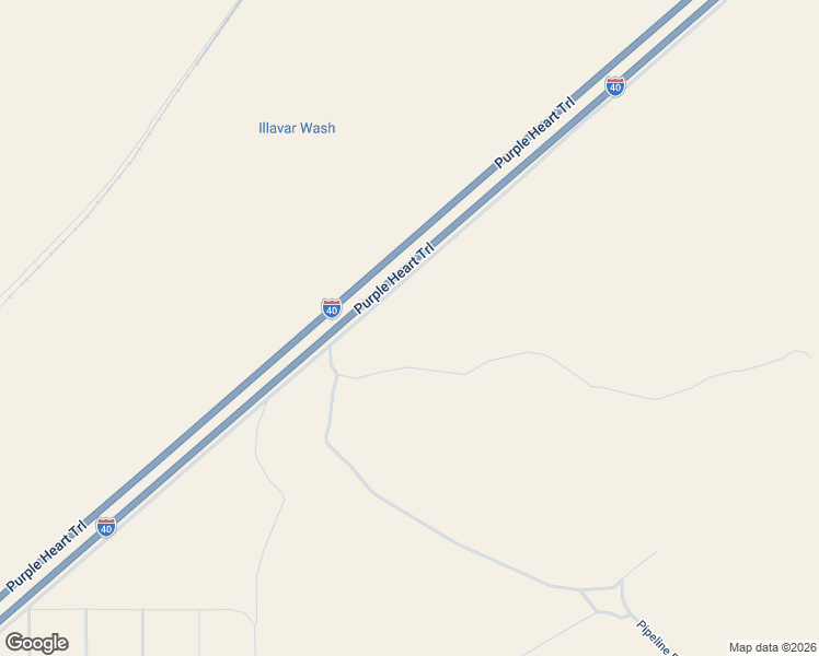 map of restaurants, bars, coffee shops, grocery stores, and more near 40 Frontage Road in Yucca