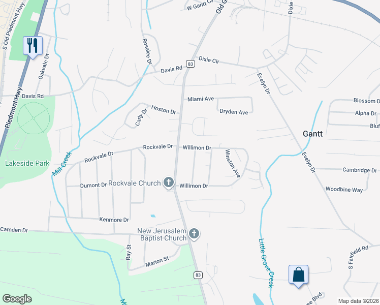map of restaurants, bars, coffee shops, grocery stores, and more near 26 Wyoming Avenue in Piedmont