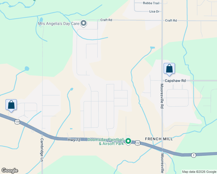 map of restaurants, bars, coffee shops, grocery stores, and more near 14793 Norfleet Drive in Athens