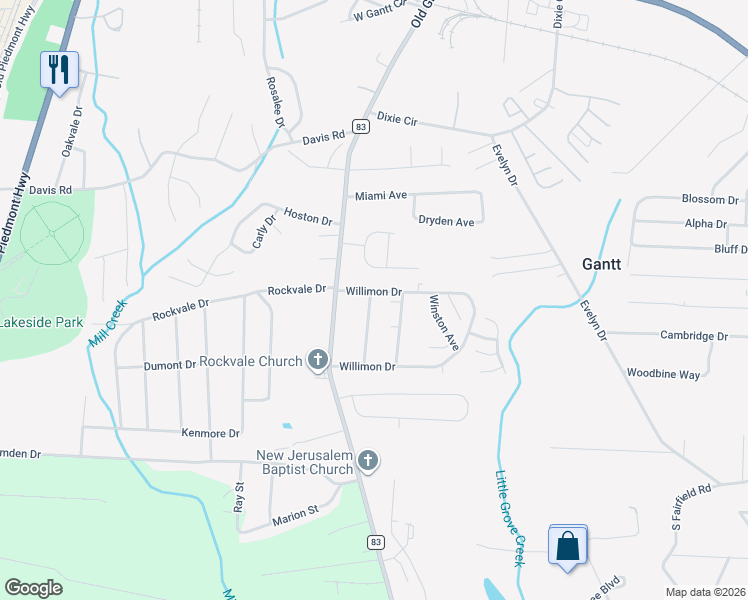 map of restaurants, bars, coffee shops, grocery stores, and more near 26 Wyoming Avenue in Piedmont