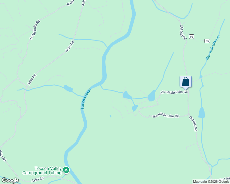 map of restaurants, bars, coffee shops, grocery stores, and more near 214 Sourwood Drive in Blue Ridge