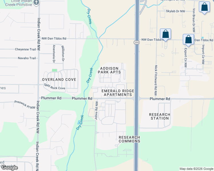 map of restaurants, bars, coffee shops, grocery stores, and more near 741 Plummer Road in Huntsville