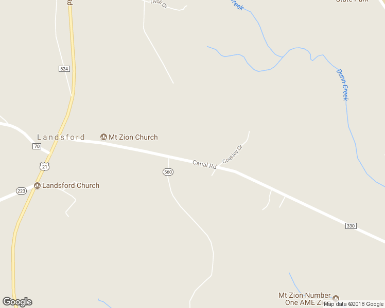 map of restaurants, bars, coffee shops, grocery stores, and more near 1747 Canal Road in Catawba