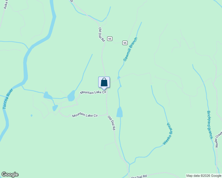 map of restaurants, bars, coffee shops, grocery stores, and more near 8506 Old Dial Road in Blue Ridge