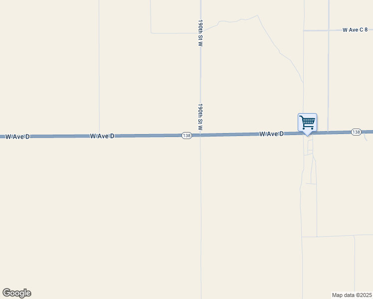 map of restaurants, bars, coffee shops, grocery stores, and more near 48881 190th Street West in Lancaster