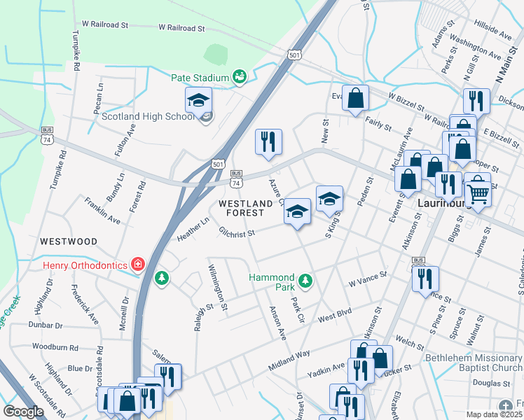 815 West Covington Street, Laurinburg NC Walk Score