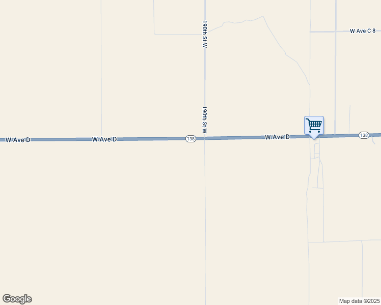 map of restaurants, bars, coffee shops, grocery stores, and more near 48881 190th Street West in Lancaster