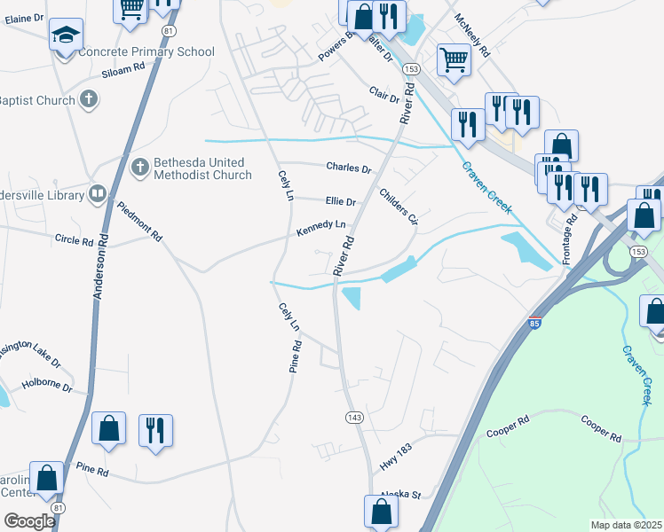 map of restaurants, bars, coffee shops, grocery stores, and more near 102 Tc-1-74B in Piedmont
