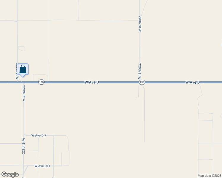 map of restaurants, bars, coffee shops, grocery stores, and more near 22244 West Avenue D in Lancaster