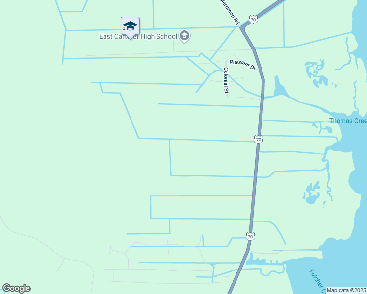 map of restaurants, bars, coffee shops, grocery stores, and more near 3101 U.S. 70 in Beaufort