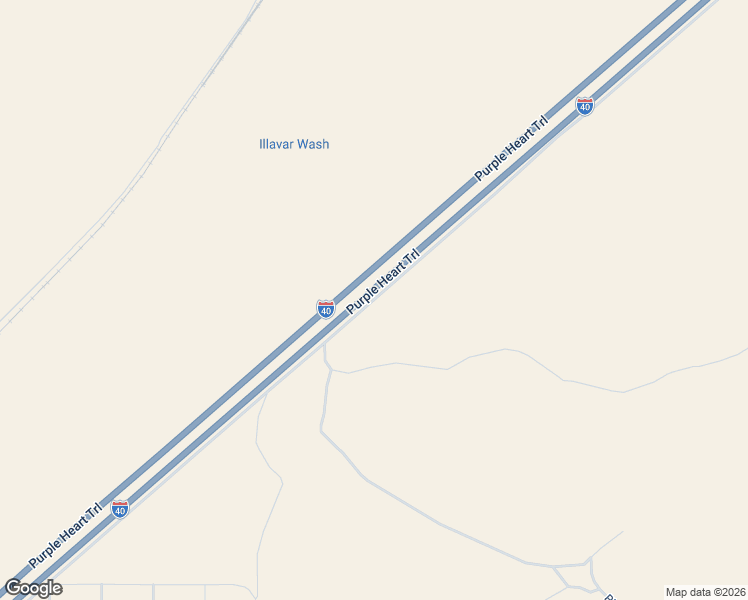 map of restaurants, bars, coffee shops, grocery stores, and more near 40 Frontage Road in Yucca