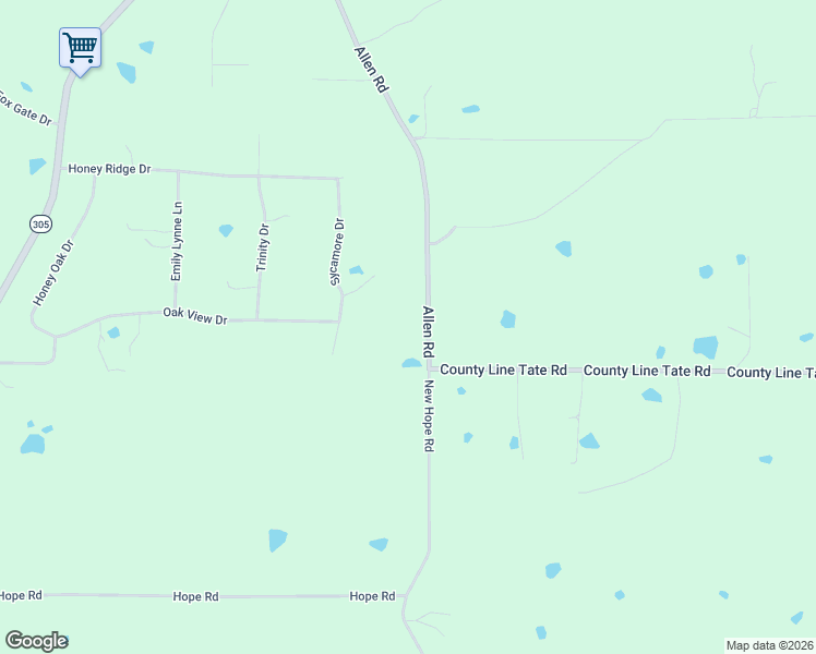 map of restaurants, bars, coffee shops, grocery stores, and more near 5905 Allen Road in Hernando