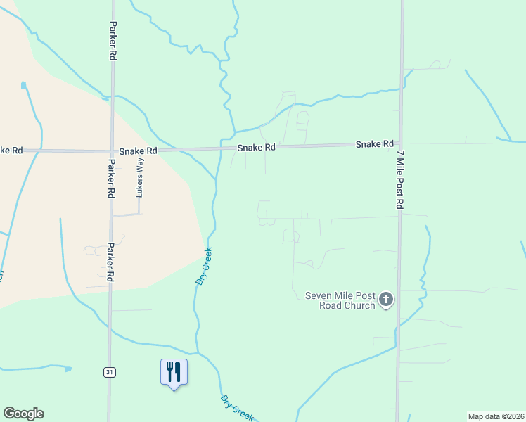 map of restaurants, bars, coffee shops, grocery stores, and more near 12535 Mayfield Road in Athens