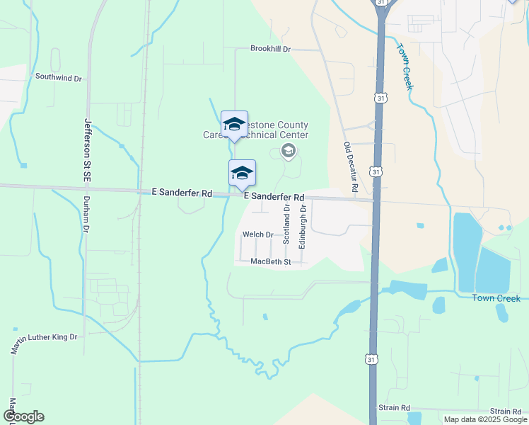 map of restaurants, bars, coffee shops, grocery stores, and more near 237 Sanderfer Road Apartment in Athens