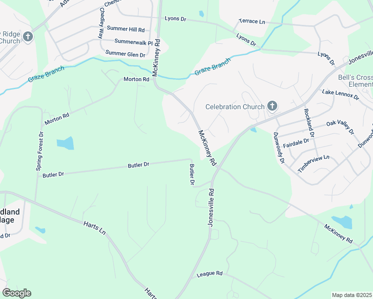 map of restaurants, bars, coffee shops, grocery stores, and more near 175 Butler Drive in Simpsonville