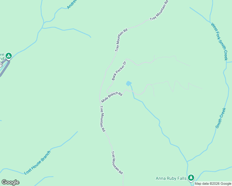 map of restaurants, bars, coffee shops, grocery stores, and more near Mule Branch Road in Sautee Nacoochee