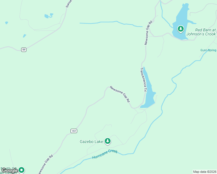 map of restaurants, bars, coffee shops, grocery stores, and more near Newsome Gap Road in Rising Fawn