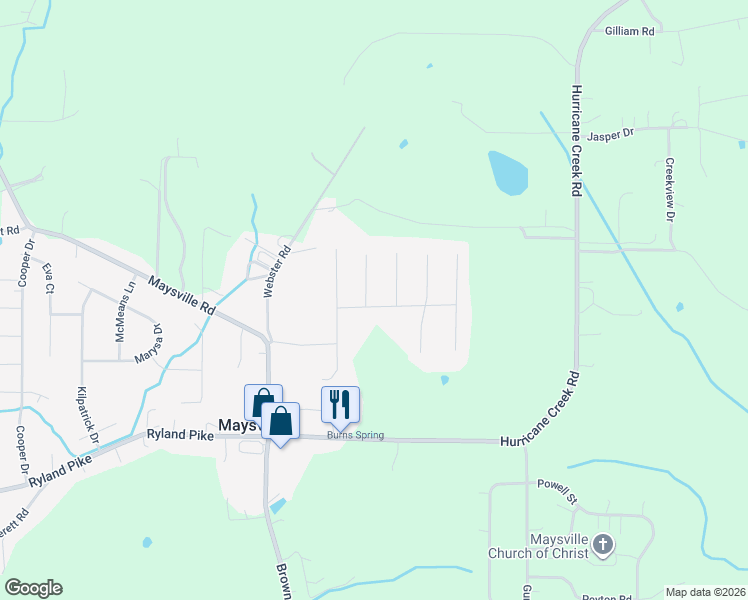 map of restaurants, bars, coffee shops, grocery stores, and more near 107 Shallowhill Road in Huntsville