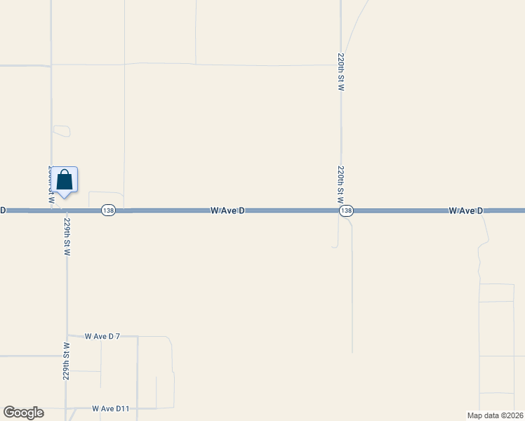 map of restaurants, bars, coffee shops, grocery stores, and more near 22244 West Avenue D in Lancaster