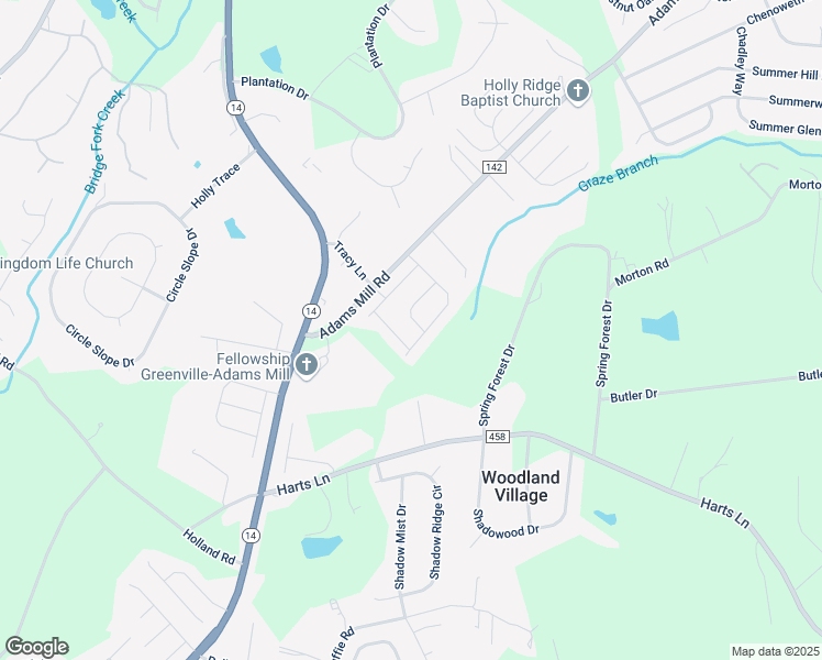 map of restaurants, bars, coffee shops, grocery stores, and more near 826 Appleby Drive in Simpsonville
