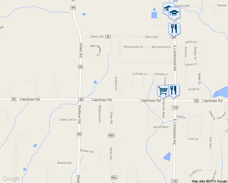 map of restaurants, bars, coffee shops, grocery stores, and more near 15089 Joseph Dr in Athens