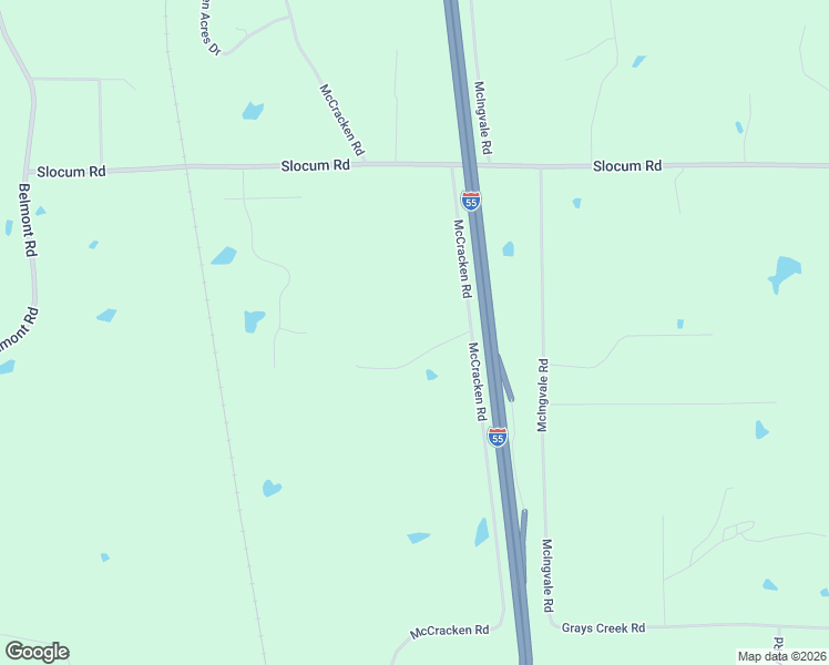 map of restaurants, bars, coffee shops, grocery stores, and more near 5865 McCracken Road in Hernando