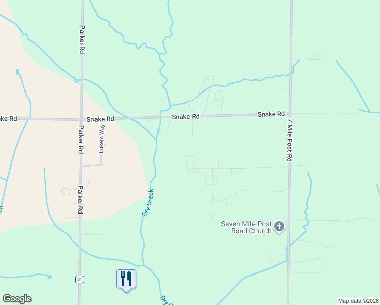 map of restaurants, bars, coffee shops, grocery stores, and more near 12535 Mayfield Road in Athens