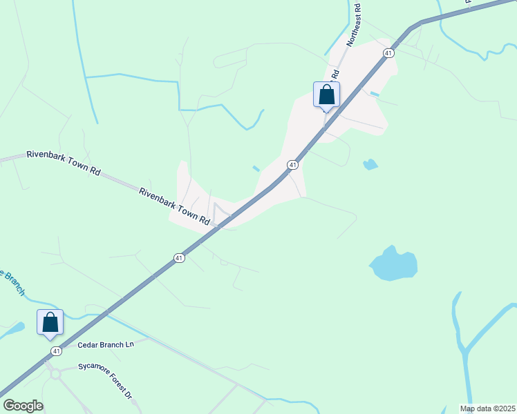 map of restaurants, bars, coffee shops, grocery stores, and more near 4631 North Carolina 41 in Wallace