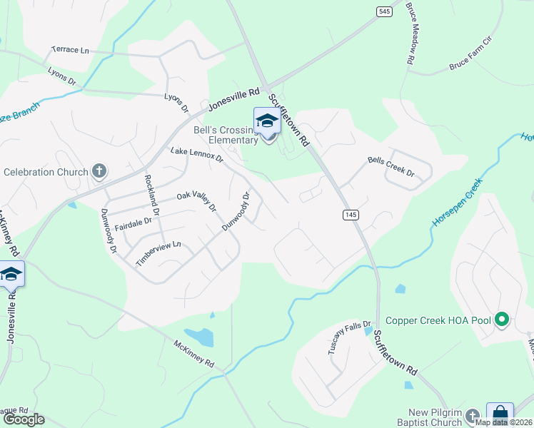 map of restaurants, bars, coffee shops, grocery stores, and more near 103 Groveton Court in Simpsonville