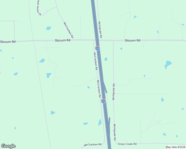 map of restaurants, bars, coffee shops, grocery stores, and more near 5865 McCracken Road in Hernando